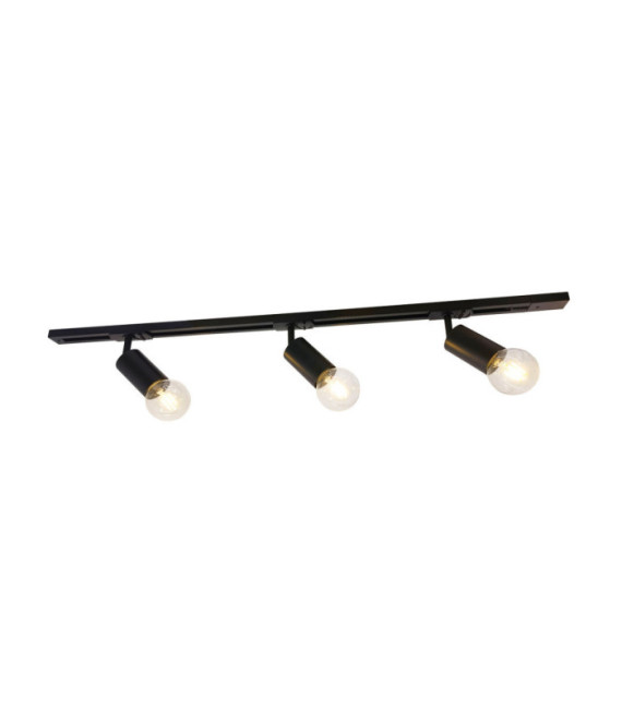 Marvi spotlight bar Plastic, steel, aluminum Matt Black
