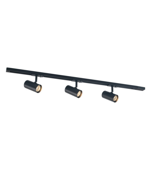 Barra de foco Marvi Plástico, acero, aluminio Negro mate