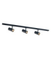 Barre de spots Marvi Plastique,acier,aluminium Noir Mat