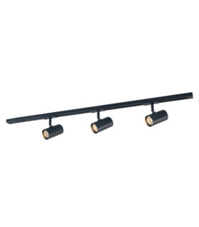 Marvi spotlight bar Plastic, steel, aluminum Matt Black