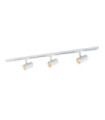 Barre de spots Marvi Plastique,acier,aluminium Blanc Mat
