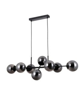 Suspension Molite Verre,Acier Noir