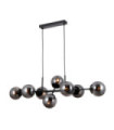 Suspension Molite Verre,Acier Noir