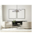 Suspension Stelia Verre,acier,aluminium Bronze antique, noir mat