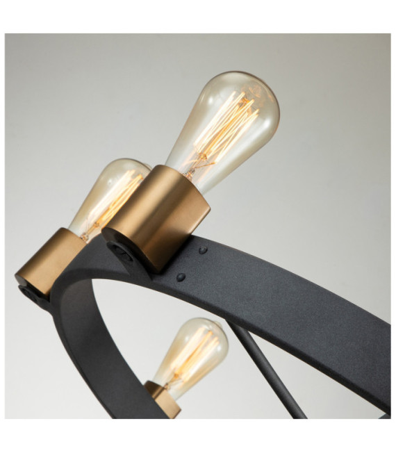 Hinkley pendant light Aged zinc steel and heritage brass