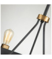 Hinkley pendant light Aged zinc steel and heritage brass