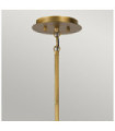 Kichler pendant light Black steel and natural brass