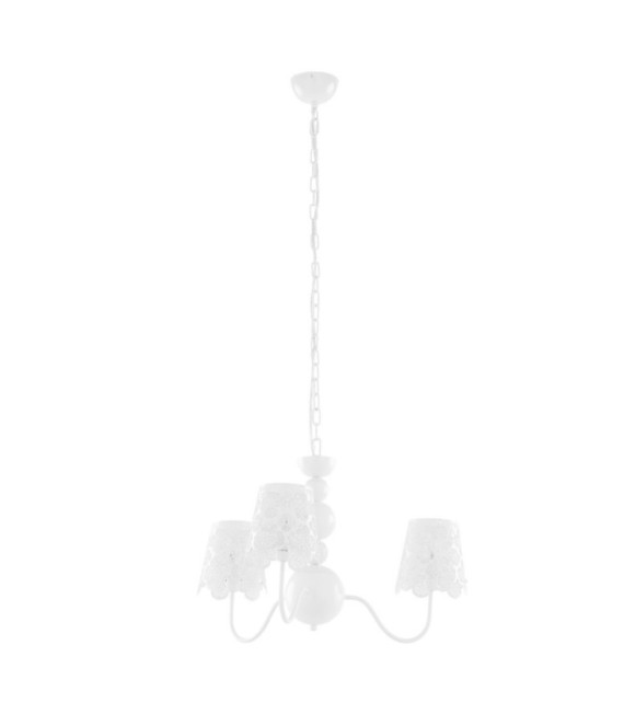 Suspension Arianna Alliage métallique Blanc