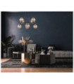 Suspension Galvez Verre,Acier Bronze antique, noir mat