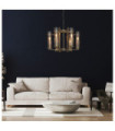Aspen Pendant Lamp Glass,Antique Bronze Steel