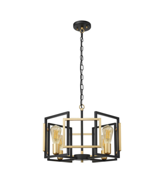 Suspension Primero Acier Or, Noir Mat