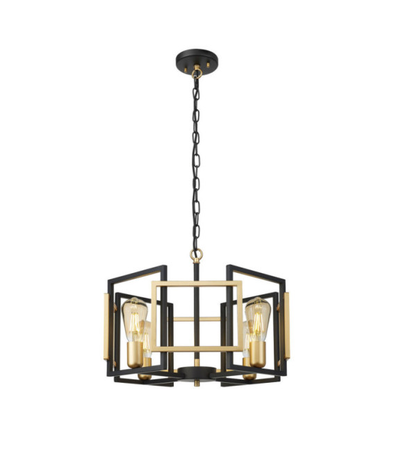 Suspension Primero Acier Or, Noir Mat