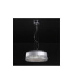 Suspension Carina Cristal,alliage métallique Blanc