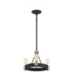 Hinkley pendant light Aged zinc steel and heritage brass