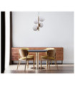 Suspension Riga Verre,acier,aluminium Miel Laiton