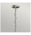 Kichler pendant light Clear ribbed glass, brushed nickel steel