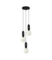 Aldeva Pendant Lamp Glass, Black Steel