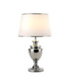 Roma table lamp Fabric, metal alloy Chrome