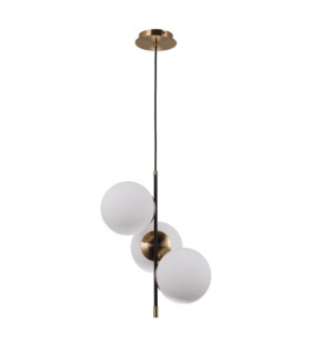 Stelia pendant light Glass, steel, aluminum Antique bronze, matt black