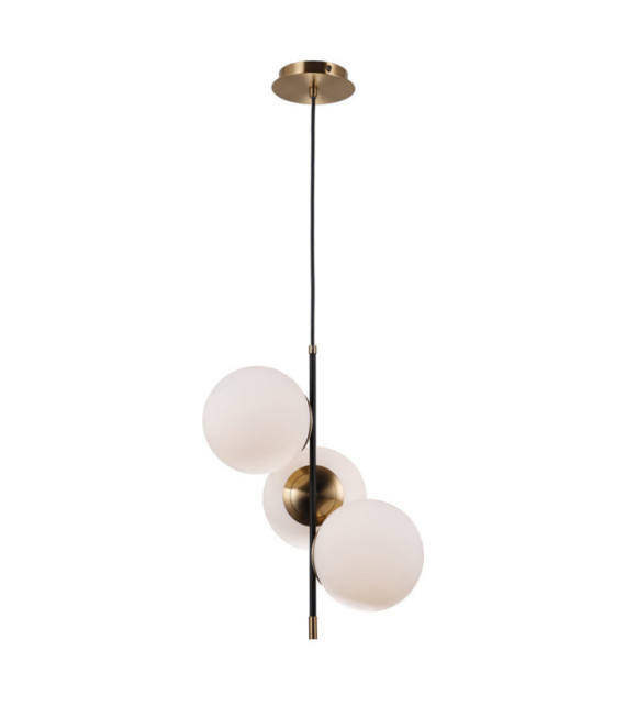 Stelia pendant light Glass, steel, aluminum Antique bronze, matt black