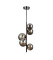 Canello pendant glass, black chrome steel