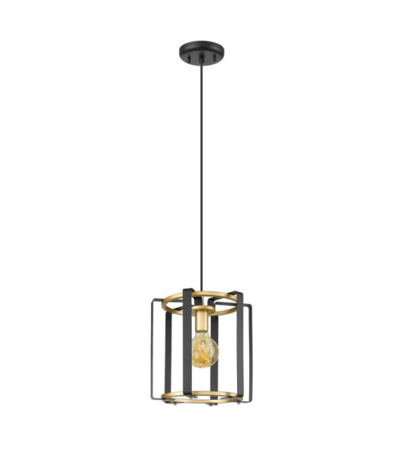 Suspension Primero Acier Or, Noir Mat
