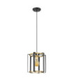 Suspension Primero Acier Or, Noir Mat