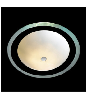 Torino ceiling light Metal alloy, glass White