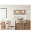 Suspension Deore Verre,Acier Blanc, Noir