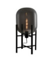 Lampadaire portable Maversa Verre,alliage métallique Noir, miroir graphite