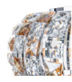World ceiling light Metal alloy, glass Chrome
