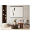 Suspension Isidora Acier,Aluminium Noir, Bronze Antique