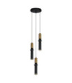 Isidora Pendant Steel, Black Aluminum, Antique Bronze