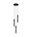 Suspension Isidora Acier,Aluminium Chrome, Noir, Gris