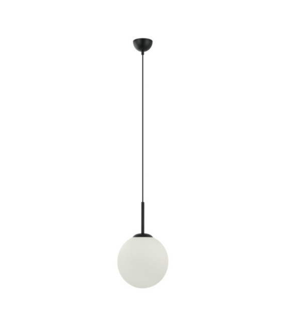 Deore Lámpara Colgante Cristal, Acero Blanco, Negro