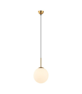 Lampadario Deore Vetro, Acciaio Bianco, Bronzo Antico