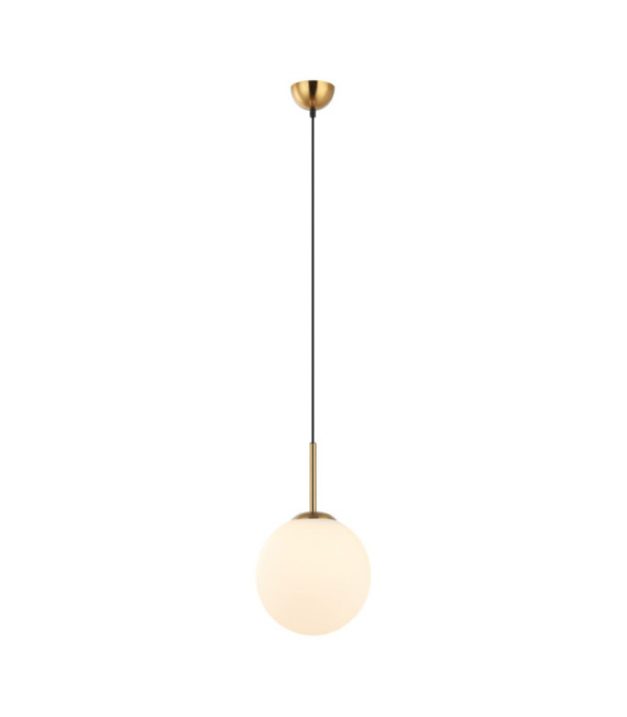 Lampadario Deore Vetro, Acciaio Bianco, Bronzo Antico