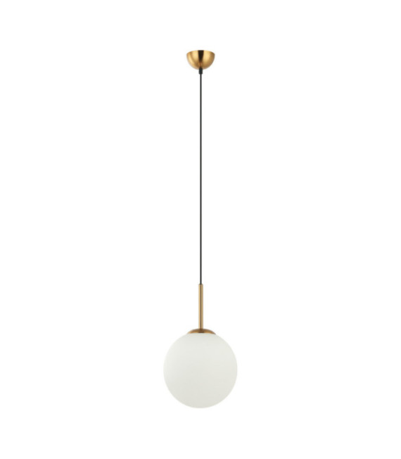 Lampadario Deore Vetro, Acciaio Bianco, Bronzo Antico