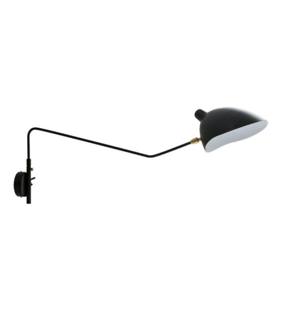 Applique murale Davis Acier Noir