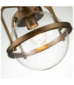 Suspension Kichler Verre grainé transparent,acier Laiton naturel