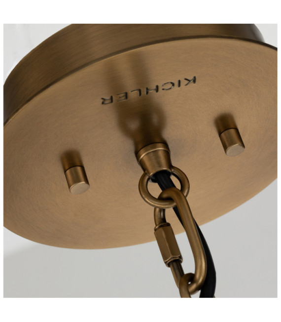 Suspension Kichler Acier Noir et laiton naturel