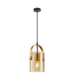 Nanesma Pendant Glass, Steel Gold