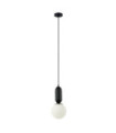 Suspension Aldeva Verre,Acier Noir