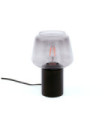 Romio Portable Floor Lamp Glass, Steel Black