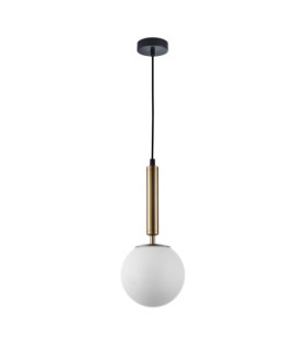 Ravena Pendant Lamp Glass, Steel Brass