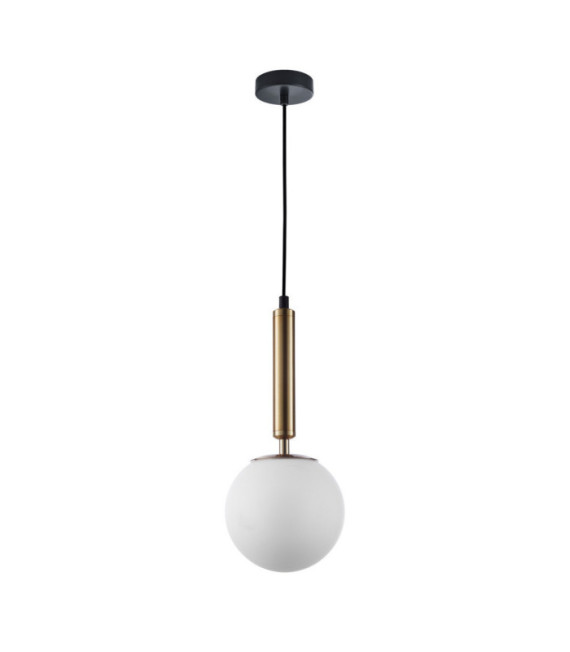 Ravena Pendant Lamp Glass, Steel Brass