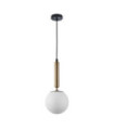 Suspension Ravena Verre,Acier Laiton