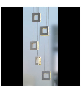 Lauri LED-Pendelleuchte Glas, Metalllegierung Weiß