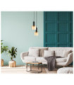 Suspension Santia Verre,Acier Noir