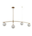 Senai Pendant Lamp Glass, steel, aluminum Honey Brass